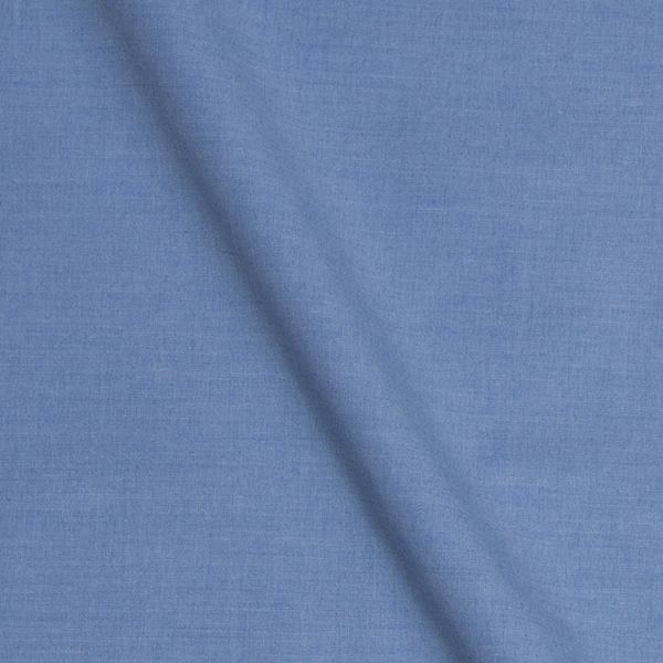 半袖、淡いブルー一色の爽やかワイシャツ| オーダーシャツデザイン例